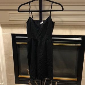 Black V-Neck Dress